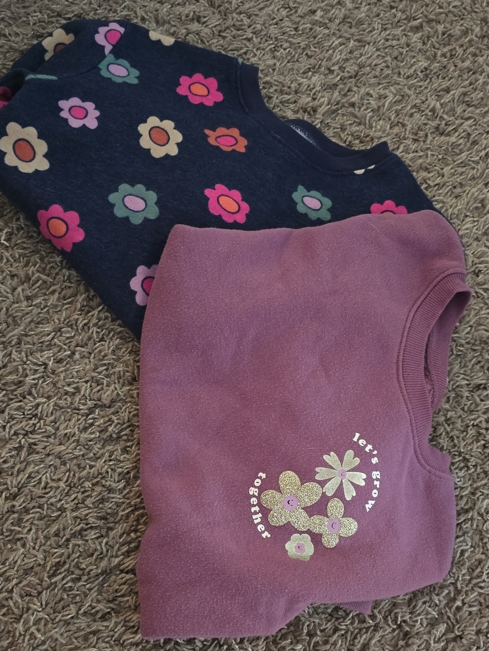 Kids Floral Sweatshirt Set